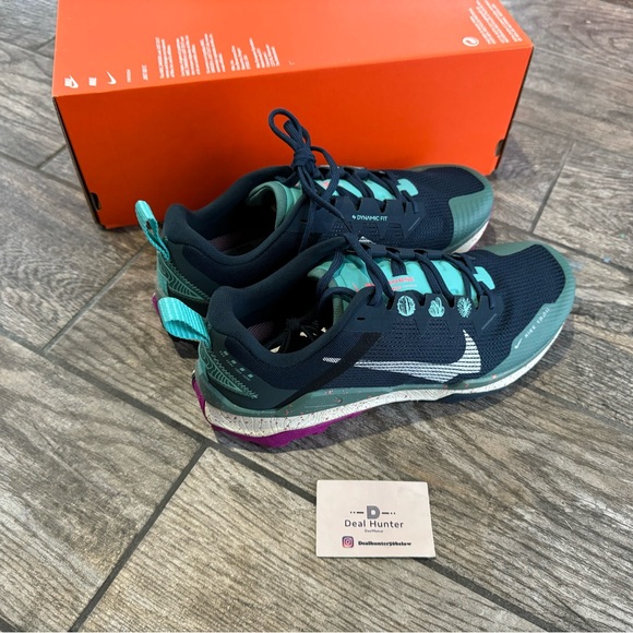 Nike Wildhorse 8 Men’s Trail Running Shoes - Teal and Pink DR2686 401 - Picture 7 of 14